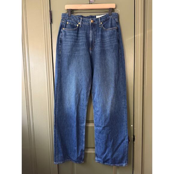 NWT Rag & Bone The Logan Mid-Rise Rigid Wide Leg Jean Annalise Women's Size 29 - Picture 1 of 9